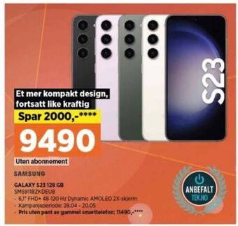 POWER Galaxy s23 mobiltelefon tilbud
