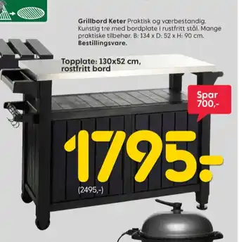 Keter grillbord