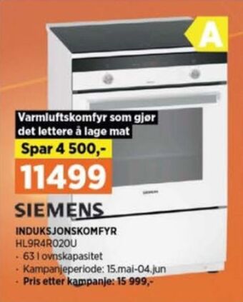 POWER Siemens komfyr tilbud