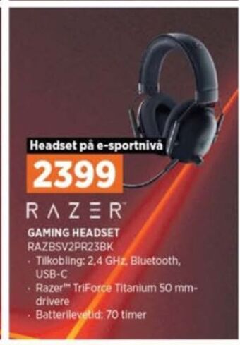 POWER Razer headset tilbud