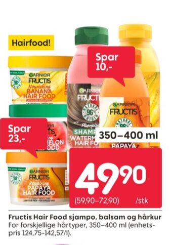 Rusta Fructis shampoo tilbud