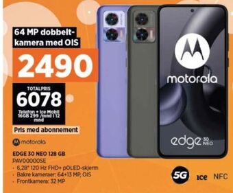 POWER Edge 30 neo mobiltelefon tilbud