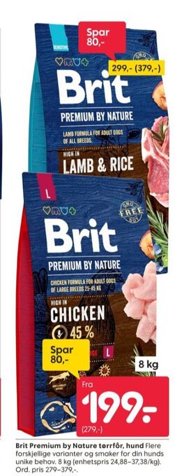 Rusta Brit premium by nature hundemat tilbud