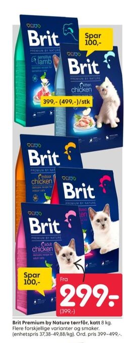 Rusta Brit premium by nature kattemat tilbud