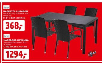 jem & fix Hagebord havanna tilbud