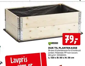 jem & fix Duk til plantekasse tilbud