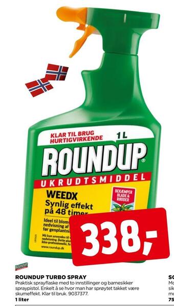 jem & fix Roundup turbo spray tilbud