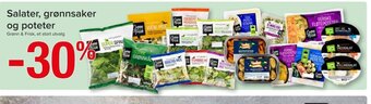 Spar Salater, grønnsaker og poteter tilbud