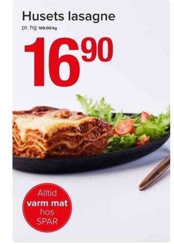 Spar Husets lasagne tilbud