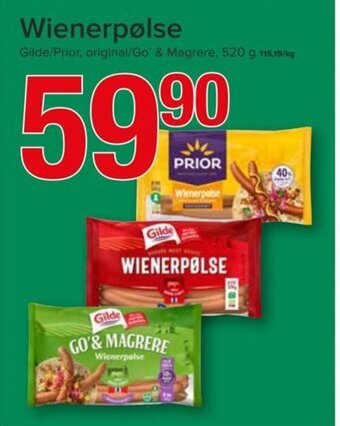 Spar WIENERPØLSE tilbud
