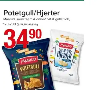Spar Potetgull/Hjerter tilbud