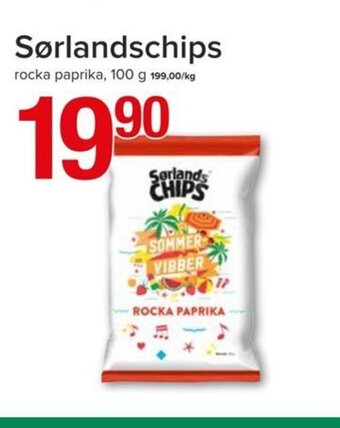 Spar Sørlandschips tilbud