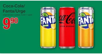 Spar Coca-Cola/ Fanta/Urge tilbud