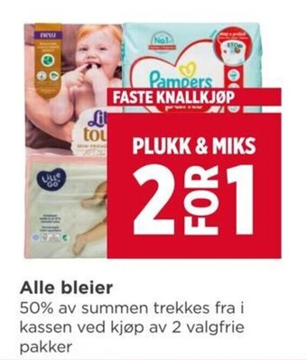 Meny Alle bleier tilbud