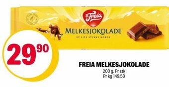 Coop Extra FREIA MELKESJOKOLADE tilbud