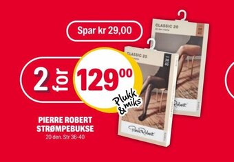 Coop Extra PIERRE ROBERT STRØMPEBUKSE tilbud