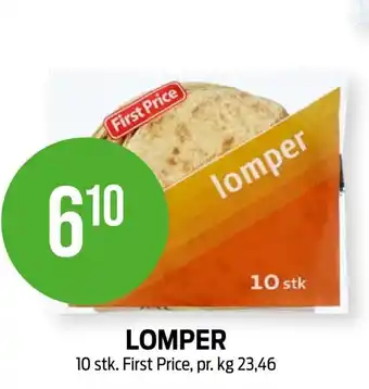 Kiwi LOMPER 10 stk. First Price tilbud