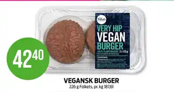 Kiwi VEGANSK BURGER 226 g Folkets tilbud