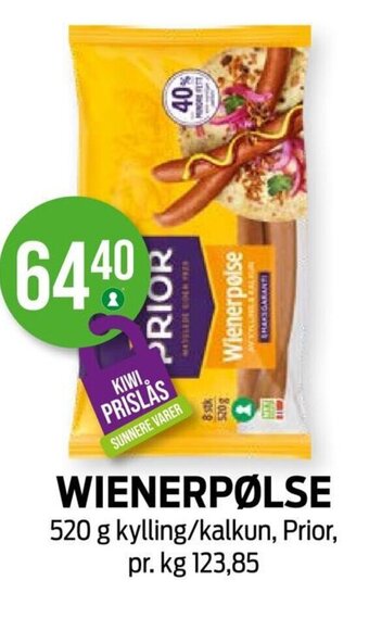 Kiwi WIENERPØLSE tilbud