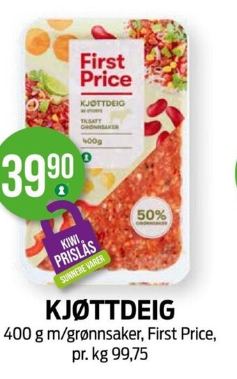 Kiwi KJØTTDEIG tilbud