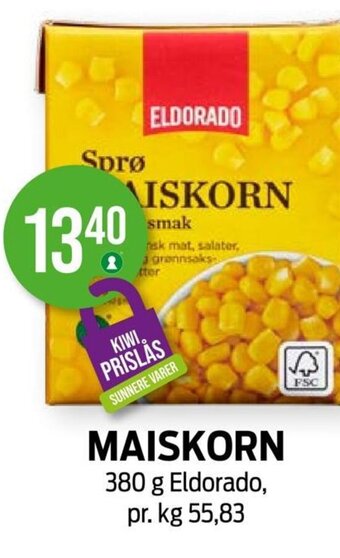 Kiwi MAISKORN tilbud