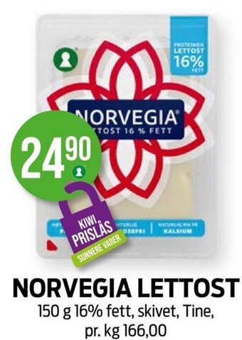 Kiwi NORVEGIA LETTOST tilbud