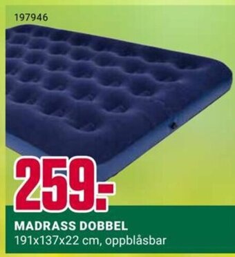 Europris MADRASS DOBBEL tilbud