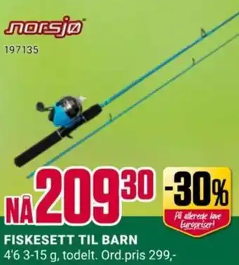 Europris FISKESETT TIL BARN tilbud