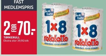 Europris TØRKERULL tilbud