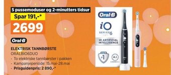 POWER ORAL B ELEKTRISK TANNBØRSTE tilbud