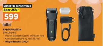 POWER BRAUN BARBERMASKIN tilbud