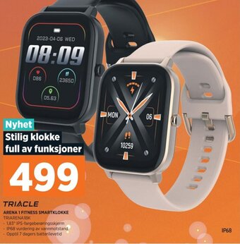 POWER TRIACLE ARENA 1 FITNESS SMARTKLOKKE TRIARENAIBK tilbud