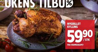 Meny Nygrillet kylling tilbud