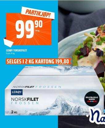 Coop Obs Lerøy torskefilet tilbud