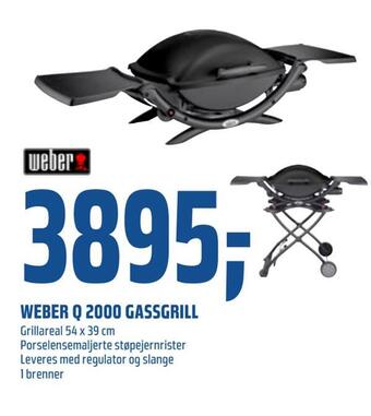 Coop Obs Weber q 2000 gassgrill tilbud