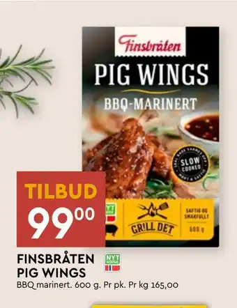 Coop Mega Finsbråten pig wings tilbud