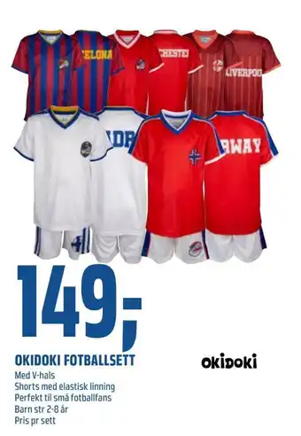 Coop Obs Okidoki fotballsett tilbud