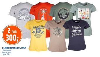 Coop Obs T-shirt hvasser og loen tilbud