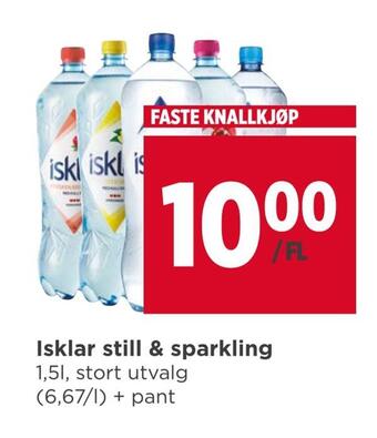 Meny Isklar still & sparkling tilbud