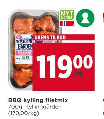 Bbq kylling filetmix
