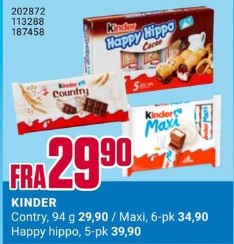 Europris Kinder tilbud