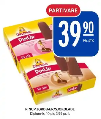 Rema 1000 Pinup jordbær/sjokolade tilbud