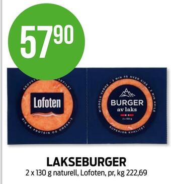 Kiwi Lakseburger tilbud