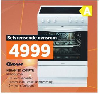 POWER Keramisk komfyr tilbud