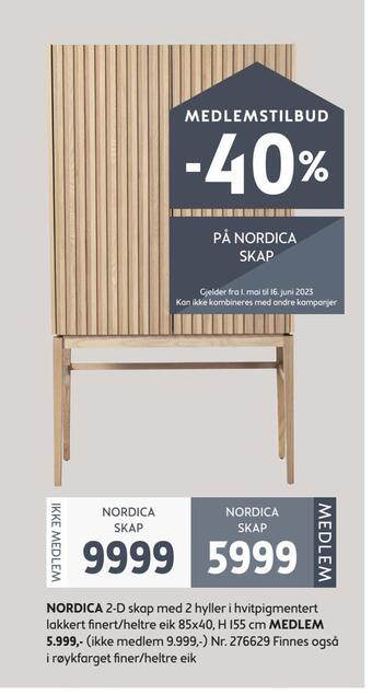 Bohus Nordica skap tilbud
