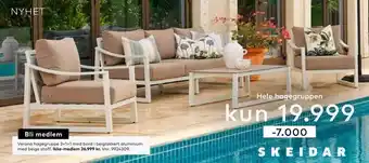 Skeidar Verona hagegruppe 3+1+1 med bord tilbud