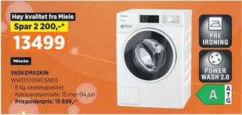 POWER Miele vaskemaskin wwd320wcsnds tilbud