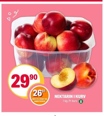 Coop Extra Nektarin i kurv tilbud