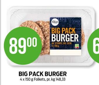 Kiwi Big pack burger tilbud