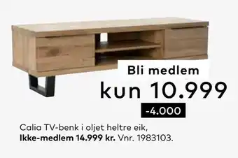 Skeidar Calia tv-benk tilbud